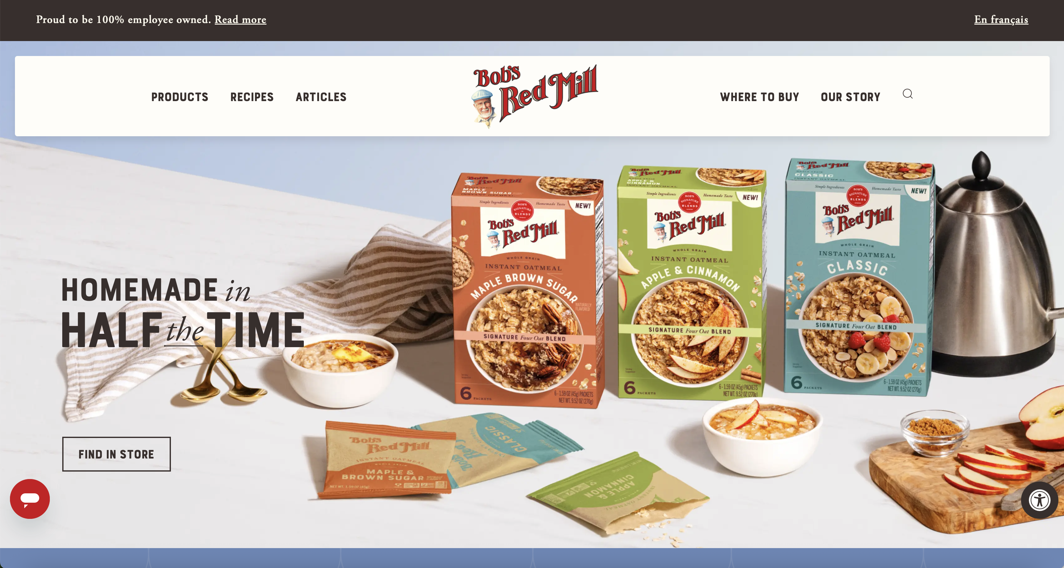 Brilliance Craft CMS Website Build Bobs Red Mill