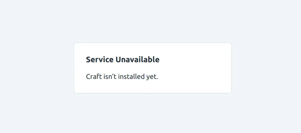 Craft Isn't Installed Yet | Migrating Craft CMS | Brilliance